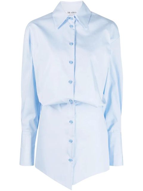 The Attico Silvye cotton minidress - Blue - zdjęcie produktu nr 1
