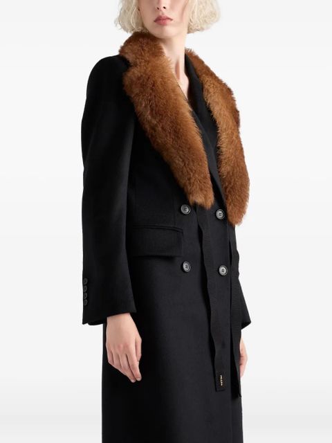 Prada peak-lapels coat - Black - zdjęcie produktu nr 2