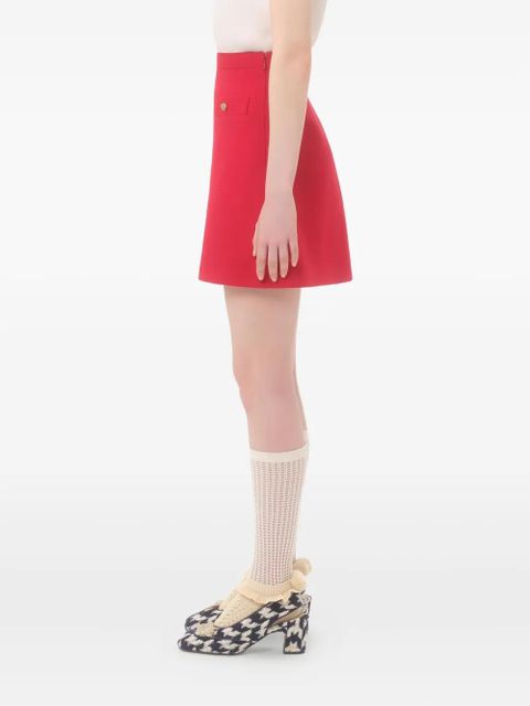 Valentino Garavani Crepe Couture mini skirt - Red