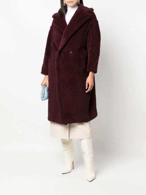 Max Mara Tedgirl double-breasted alpaca-wool coat - Purple - zdjęcie produktu nr 2