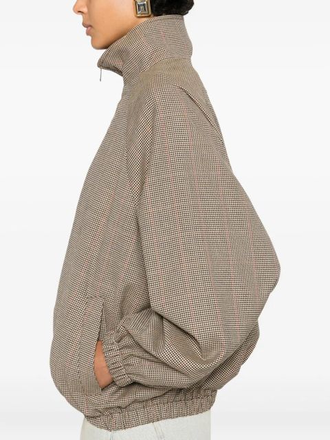 The Frankie Shop zipped patterned jacket - Neutrals