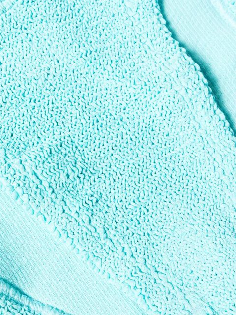 Hunza G Jean Crinkle Bikini Set - Blue