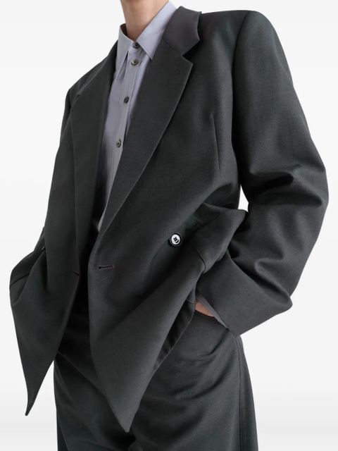 LEMAIRE double-breasted patch-pocket blazer - Grey