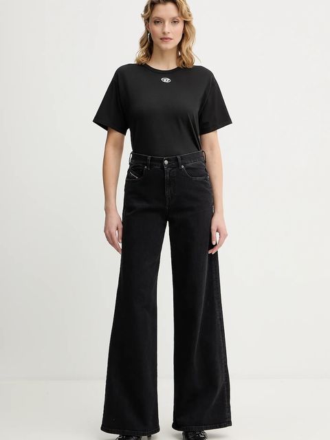 Diesel jeansy 1979 D-AKEMI L.32 damskie kolor czarny A03624.09N89 - zdjęcie produktu nr 2