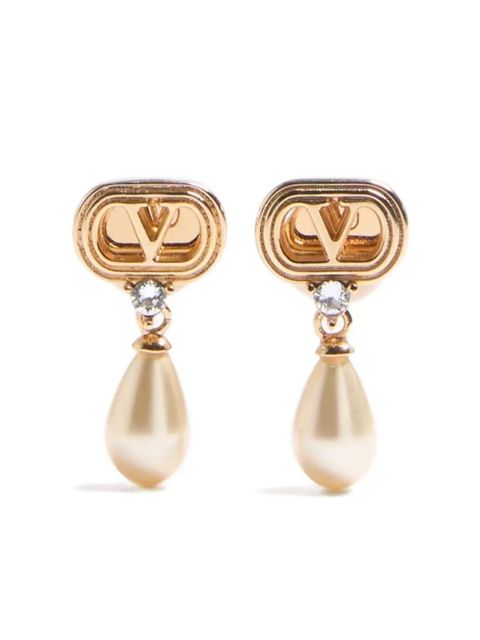 Valentino Garavani Ovalette drop earrings - Gold