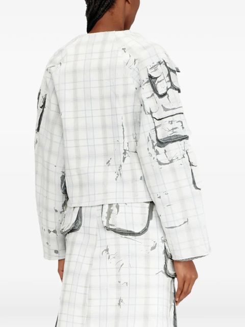 Diesel De-Talbar-Fsi cropped jacket - Grey - zdjęcie produktu nr 2