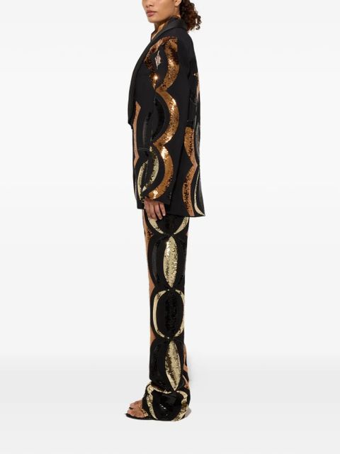 PUCCI Collane embroidered blazer - Black