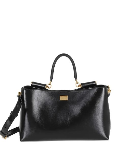 Dolce & Gabbana Vittoria leather tote bag - Black - zdjęcie produktu nr 1