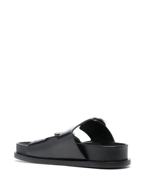 Jil Sander buckled leather sandals - Black
