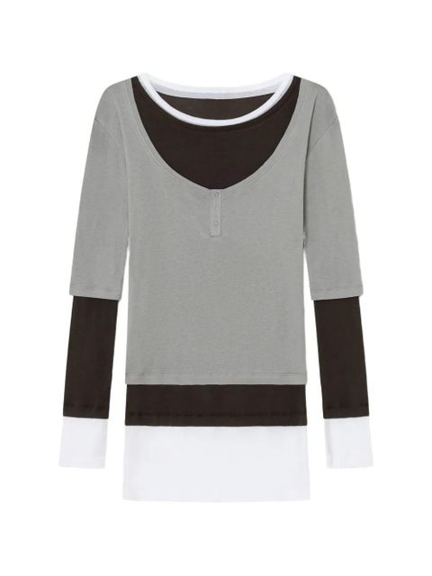 Gimaguas Gemma long-sleeve button mini dress - Grey - zdjęcie produktu nr 1