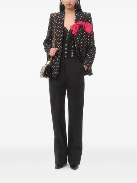 Valentino Garavani Plusdepois-print chiffon top - Black - zdjęcie produktu nr 2