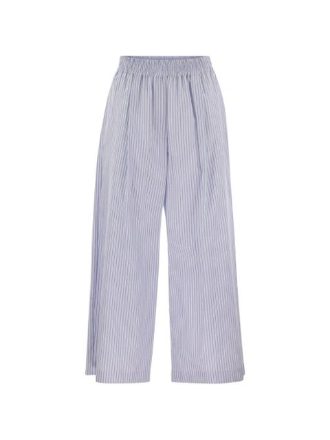 Weekend Max Mara striped cropped trousers - Blue - zdjęcie produktu nr 1