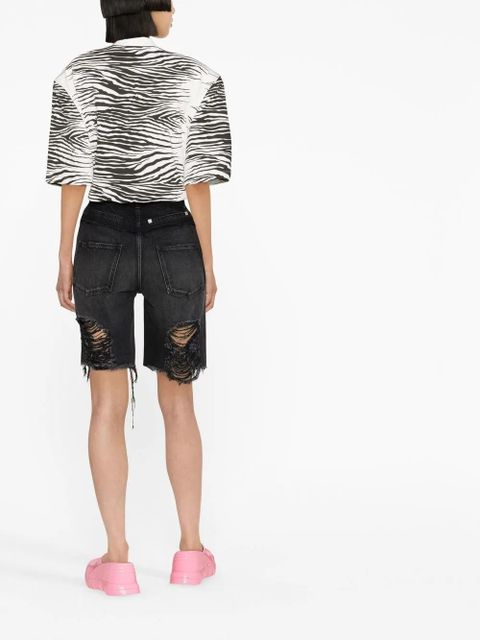 Givenchy denim knee-length shorts - Black