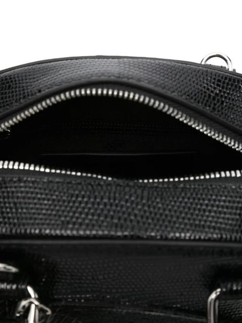 Diesel logo-embossed tote bag - Black