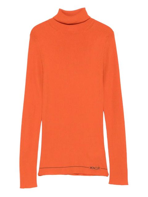 Moncler ribbed turtleneck sweater - Orange - zdjęcie produktu nr 1