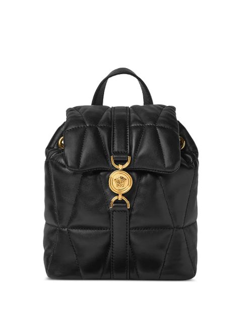 Versace Kleio quilted Medusa-motif backpack - Black - zdjęcie produktu nr 1