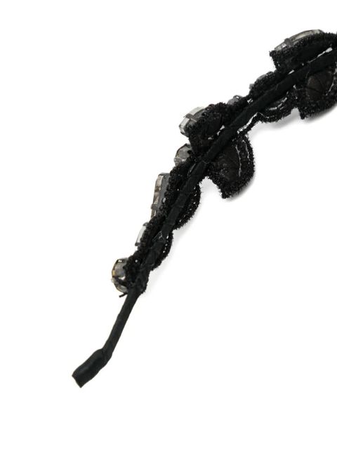Jennifer Behr embellished hairband - Black