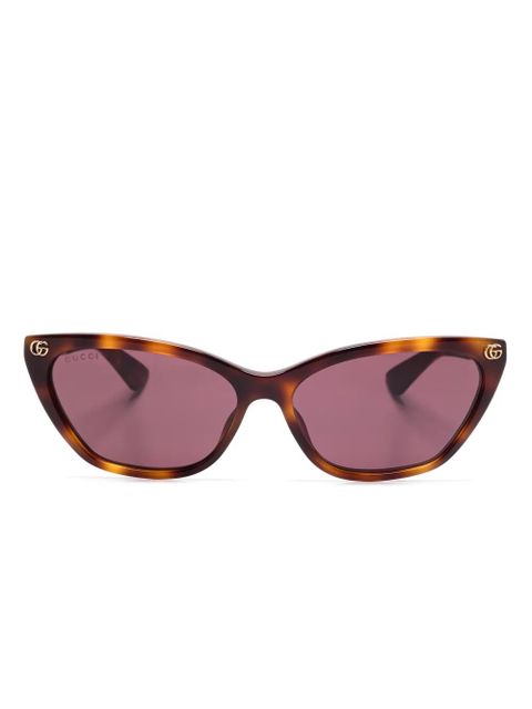 Gucci Eyewear cat eye-frame sunglasses - Brown - zdjęcie produktu nr 1