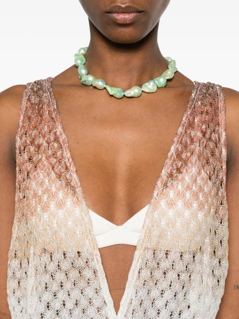 Missoni V-neck jumpsuit - Neutrals