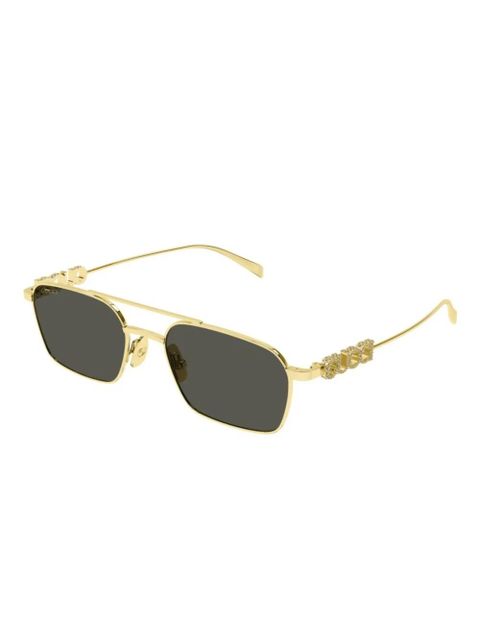 Gucci Eyewear navigator-frame sunglasses - Gold - zdjęcie produktu nr 2