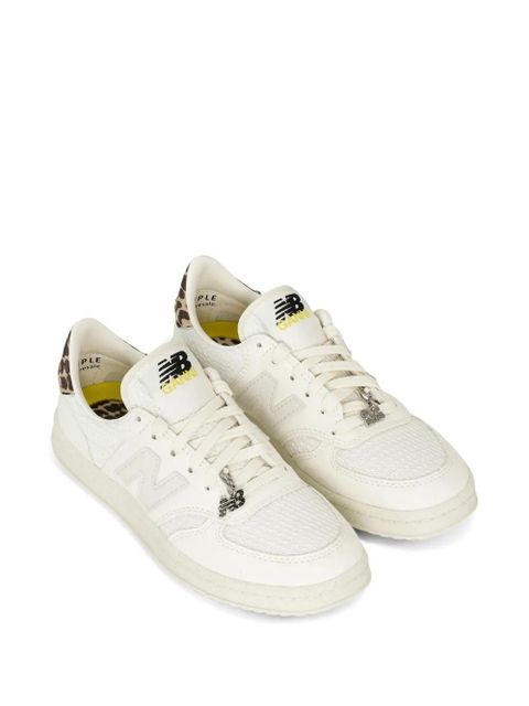 GANNI x New Balance T500 lace-up sneakers - Neutrals