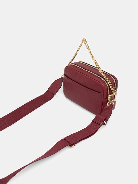 MICHAEL Michael Kors torebka skórzana kolor bordowy 32S5GYTC5L - zdjęcie produktu nr 2