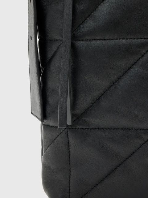 AllSaints torebka skórzana EDBURY kolor czarny W345XD