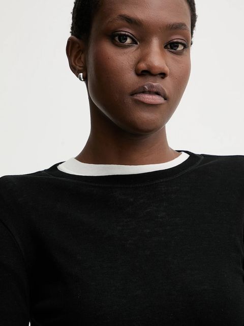 Miss Sixty longsleeve z dodatkiem wełny 2-pack kolor czarny 6S3SJ3360A