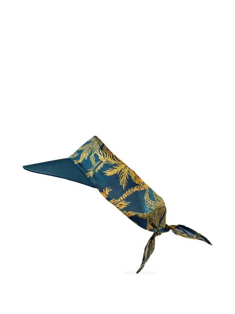 ERES Carlotta tropical-print visor - Blue