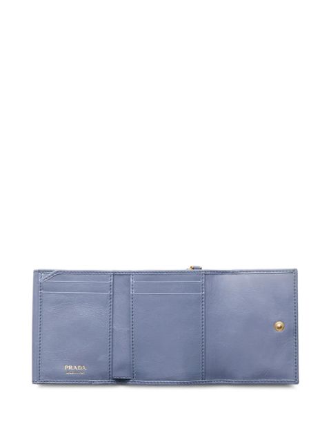 Prada small leather wallet - Blue