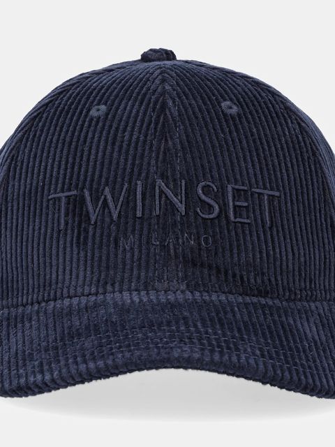 Twinset czapka z daszkiem sztruksowa - zdjęcie produktu nr 2