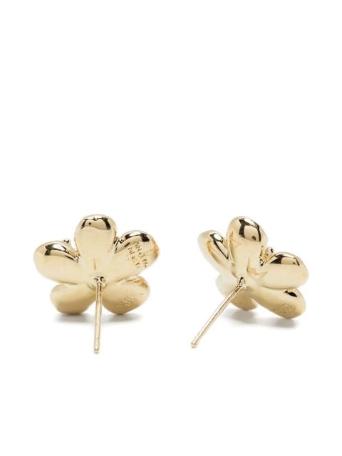 Casablanca flower earrings - Gold