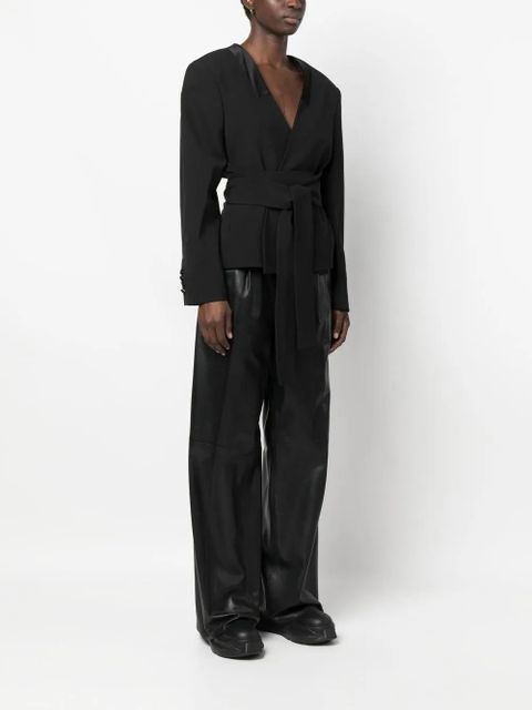 AMBUSH tailored tie-waist blazer - Black