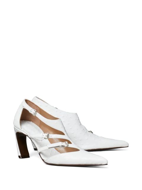 Tory Burch 75mm multi-buckle pumps - White