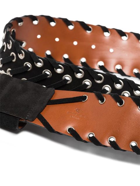ETRO suede waist belt - Black