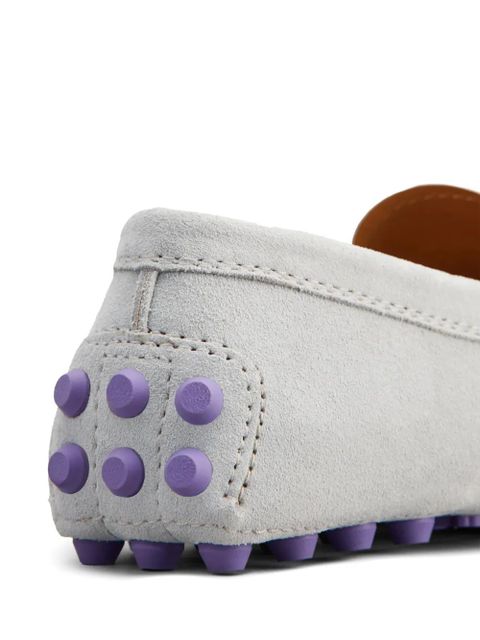 Tod's Gommino logo-debossed loafers - Grey