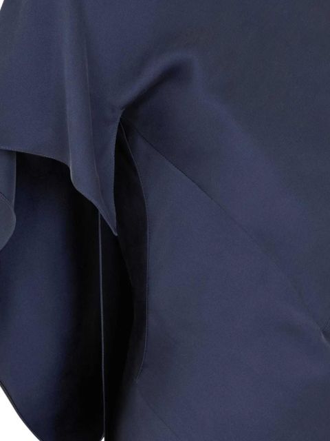 FENDI cape-sleeve midi dress - Blue