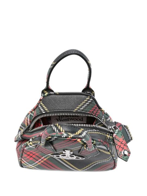 Vivienne Westwood mini Yasmin tartan-check cross body bag - Green