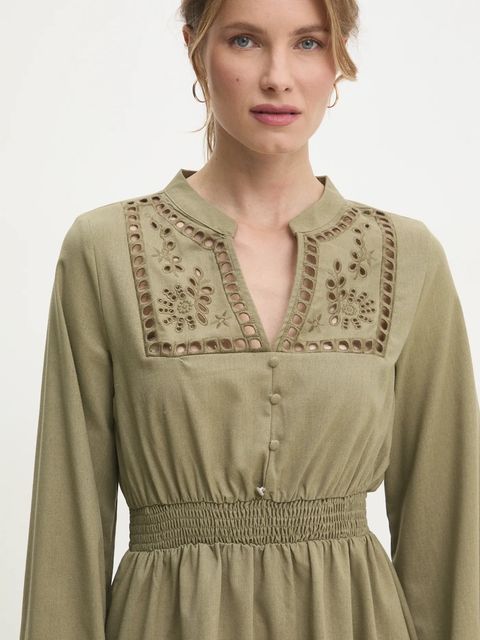 Answear.LAB sukienka z lnem