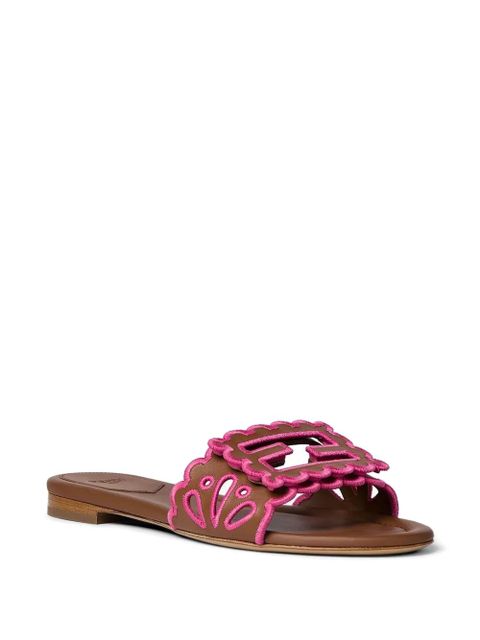 FENDI logo-appliqué flat sandals - Brown - zdjęcie produktu nr 2