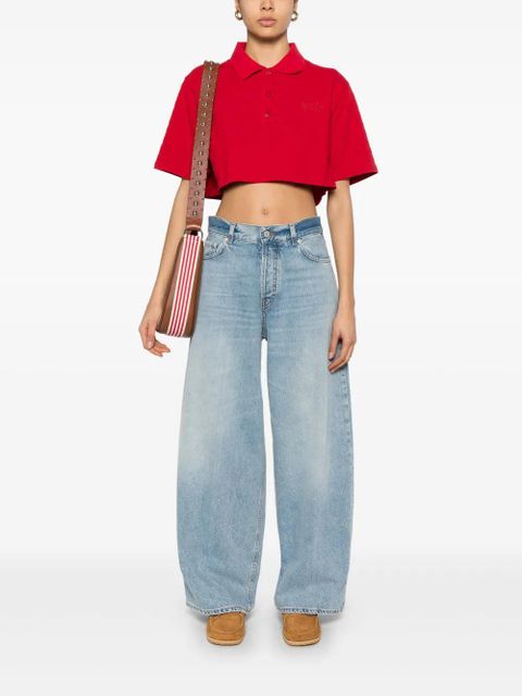 Golden Goose Golden Club-embroidered polo top