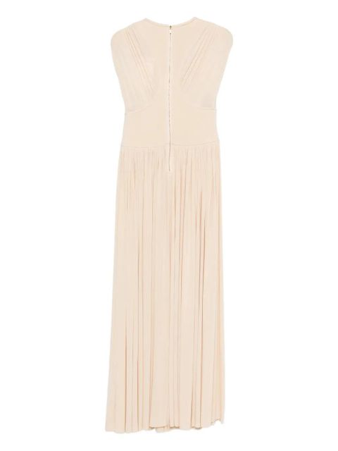 ZIMMERMANN pleated sleeveless midi dress - Neutrals - zdjęcie produktu nr 2