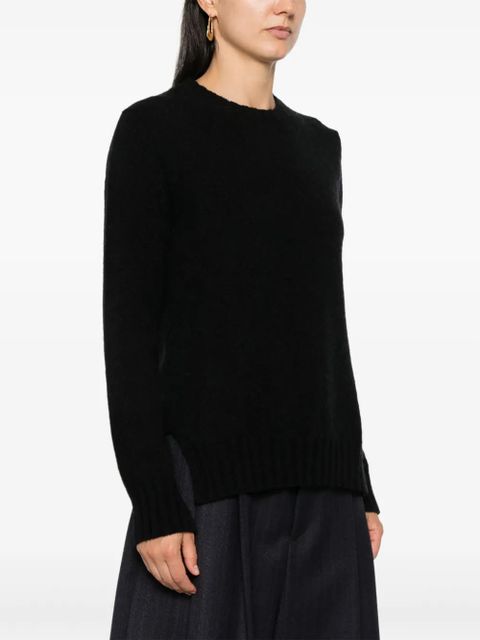 Jil Sander ribbed-trim sweater - Black