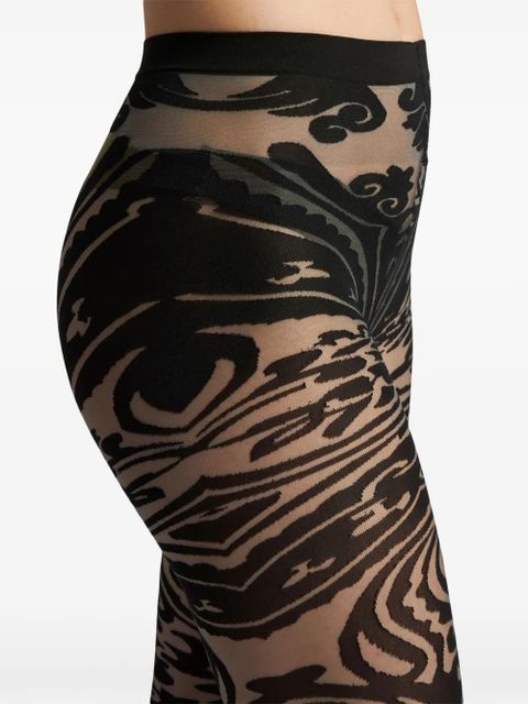 ETRO Paisley Tattoo tights - Black - zdjęcie produktu nr 2