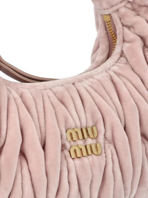 Miu Miu logo-plaque tote bag - Pink