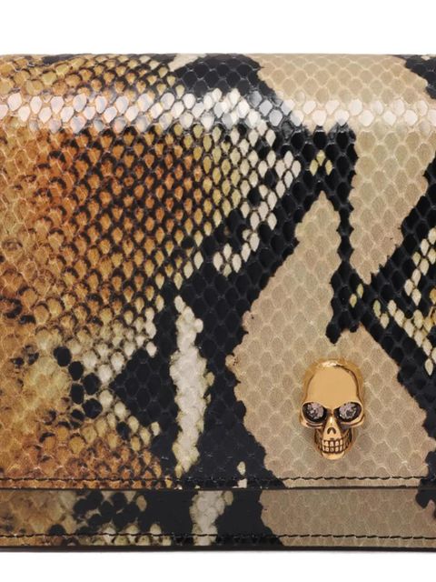 Alexander McQueen snakeskin shoulder bag - Brown