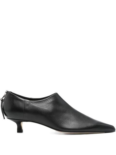 Aeyde Virun pointed-toe kitten-heel boots - Black - zdjęcie produktu nr 1