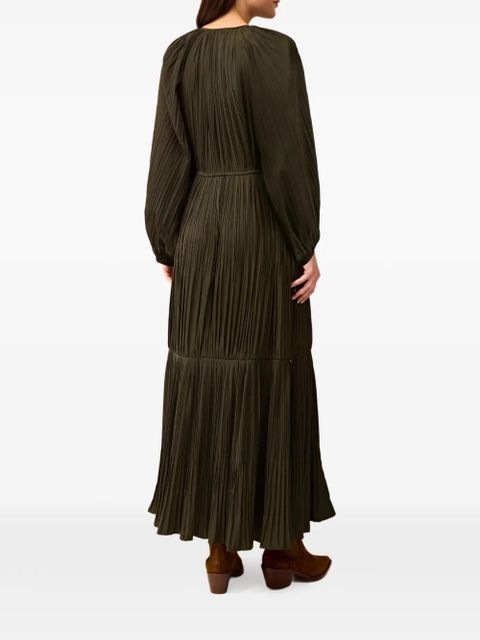 Marie Oliver Perrin pleated dress - Green