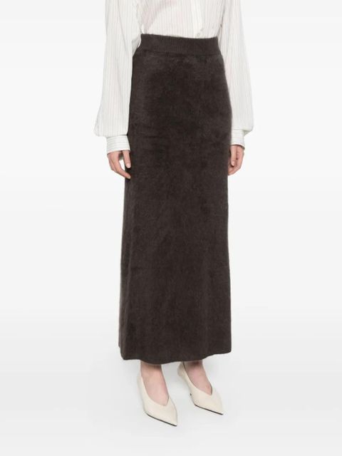Almada Label Umi maxi skirt - Brown