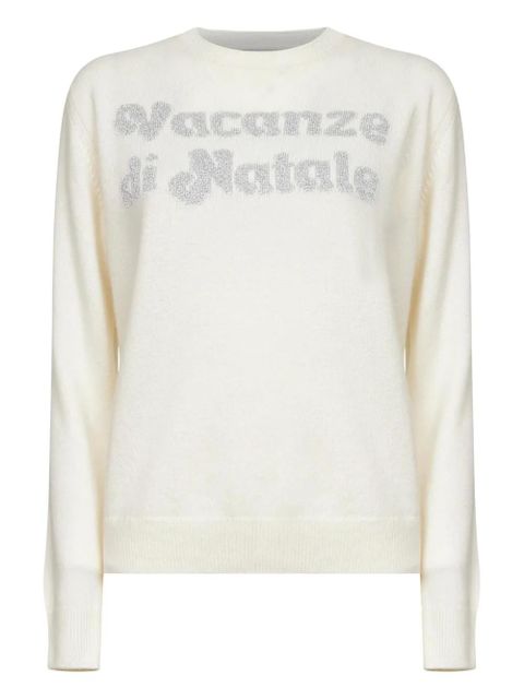 MC2 Saint Barth jacquard embroidered sweater - White - zdjęcie produktu nr 1